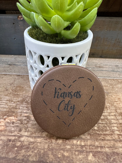 Kansas City Heart Compact Mirror