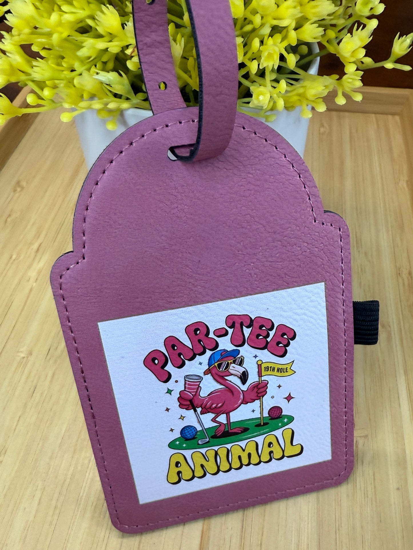 UV Printed Par-Tee Animal Golf Bag Tag
