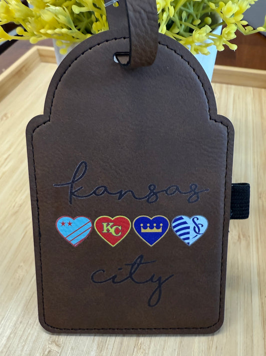 UV Printed Kansas City Sports Golf Bag Tag