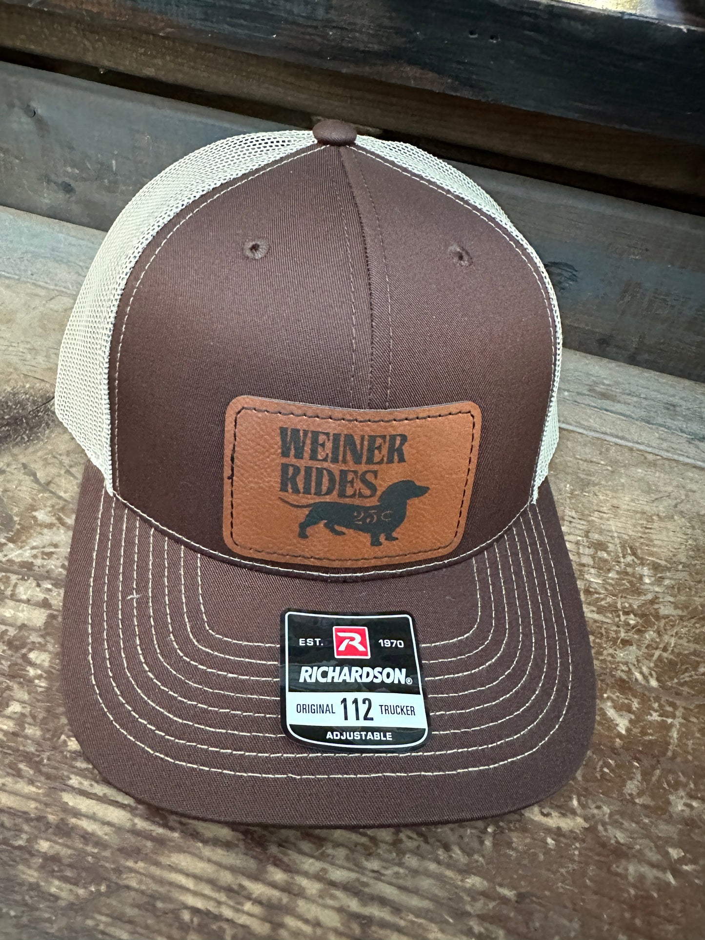 Weiner Rides Hat Men's Richardson 112 Trucker Hat