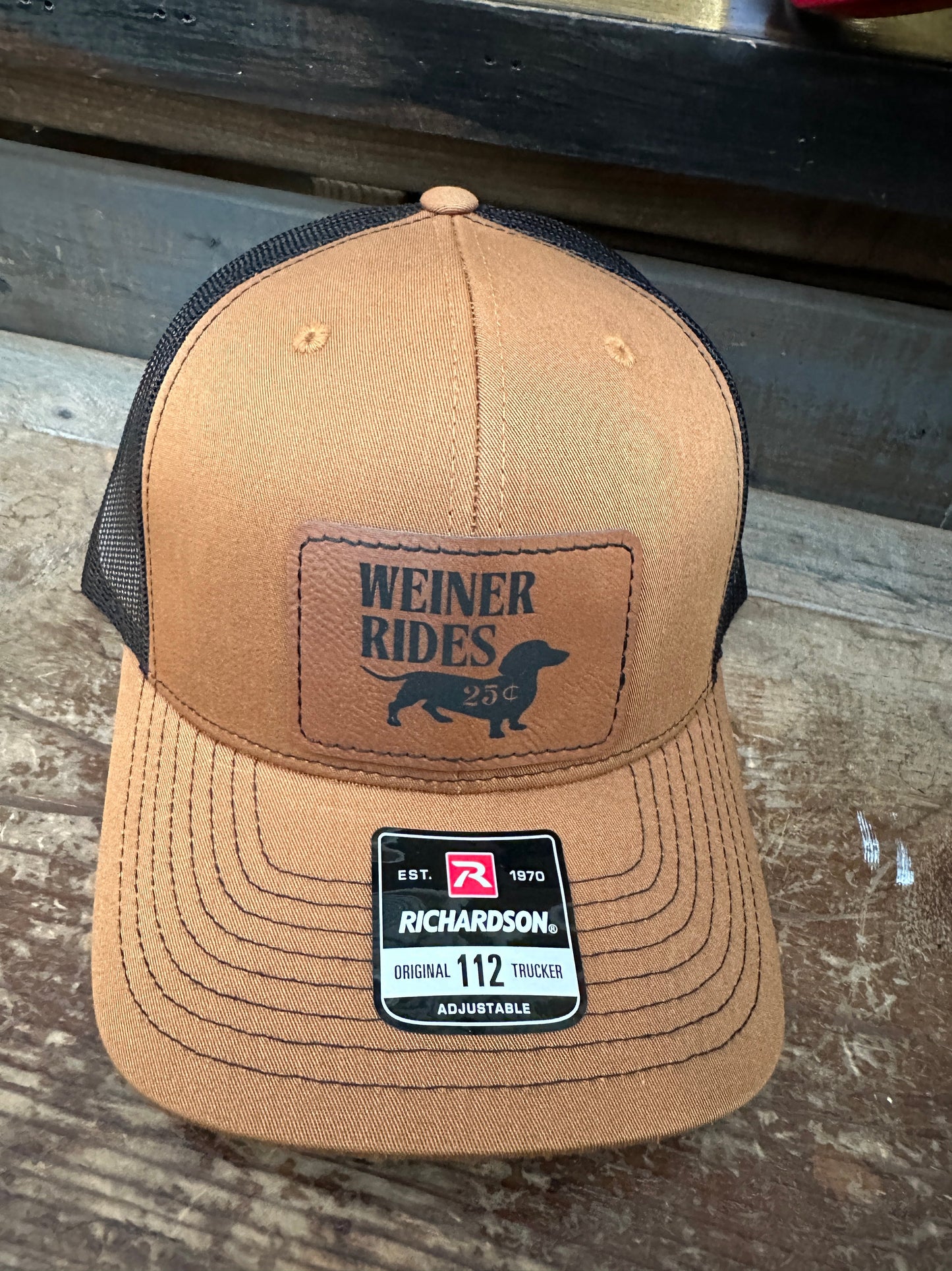 Weiner Rides Hat Men's Richardson 112 Trucker Hat