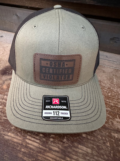 Certified Osha Violator Men's Richardson 112 Trucker Hat