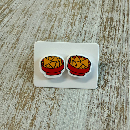 Basket of Tortilla Chips Studs