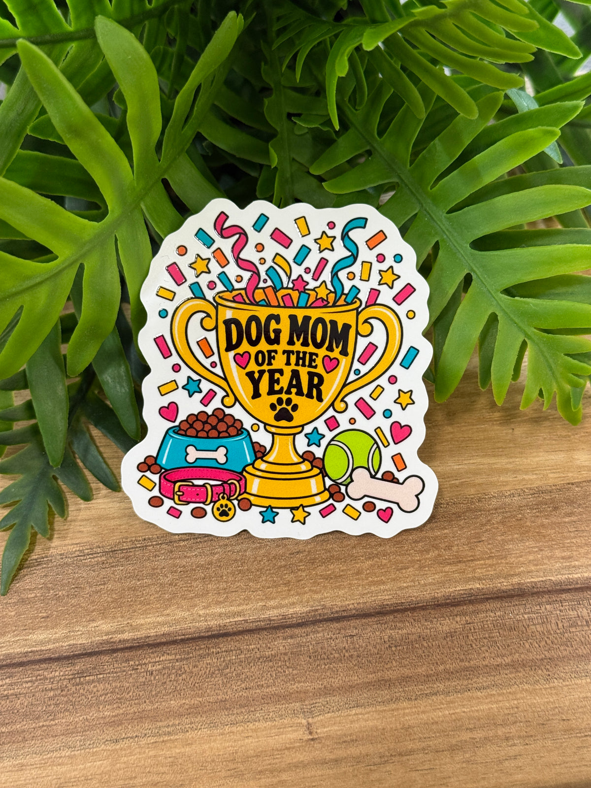 Dog Mom of the Year Sticker