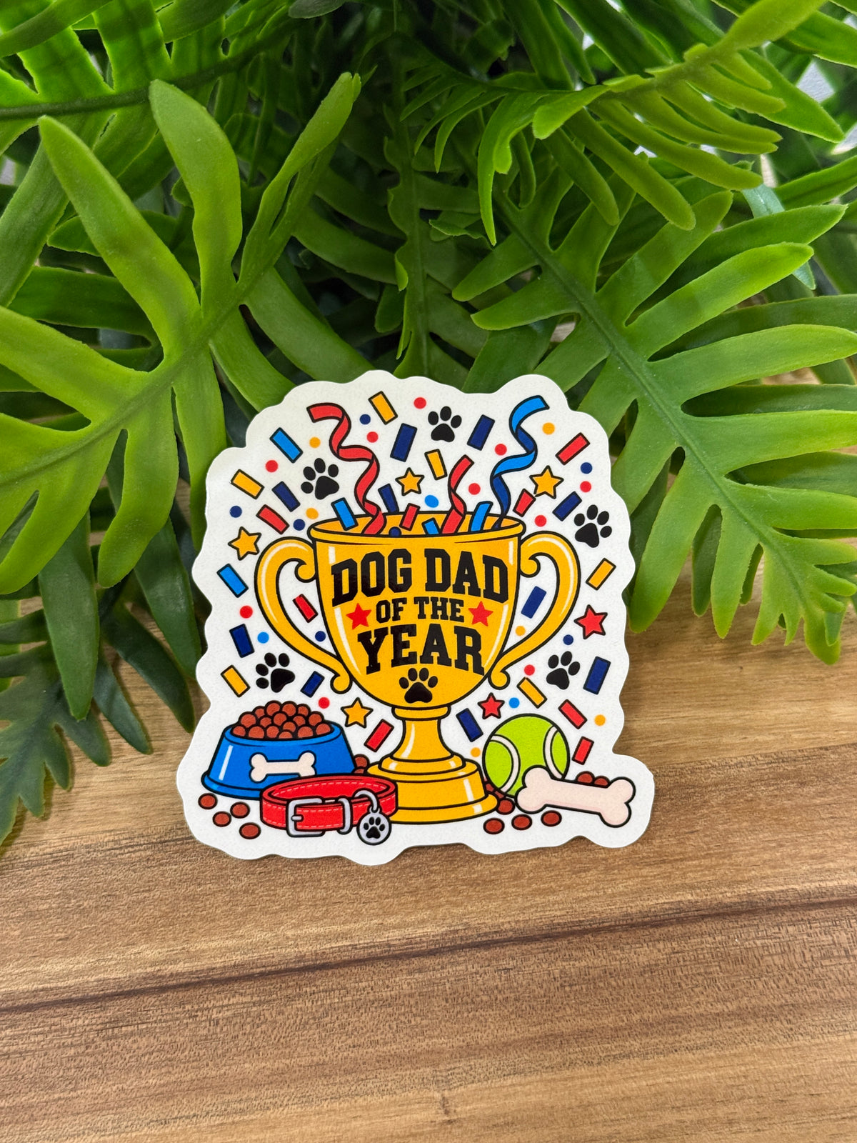 Dog Dad of the Year Sticker