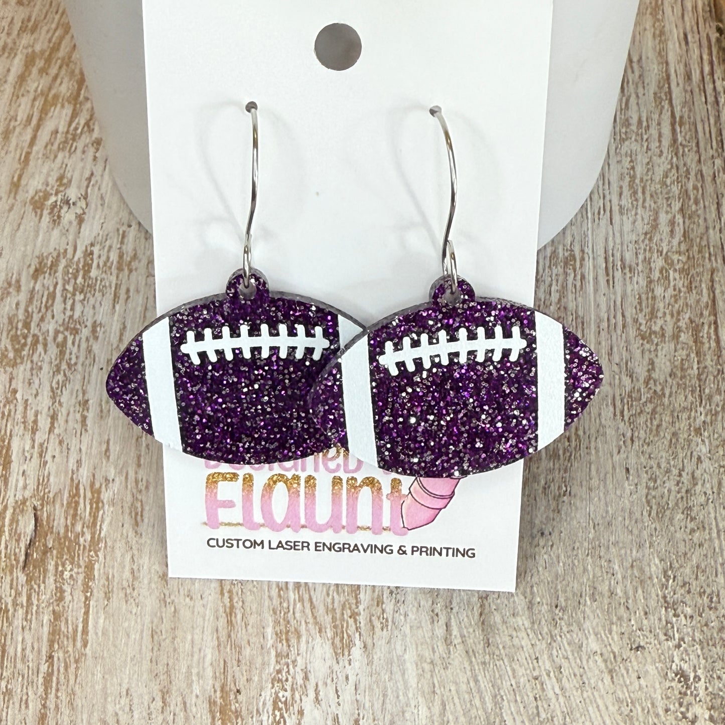 UV Printed Friday Night Lights Acrylic Dangle Earrings