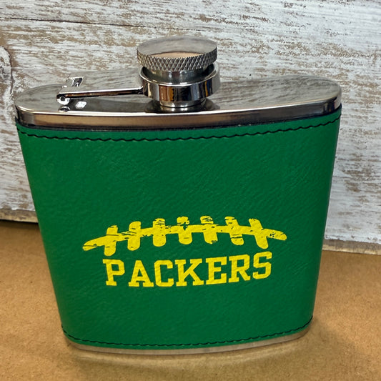 UV Printed Packers 6 oz Flask