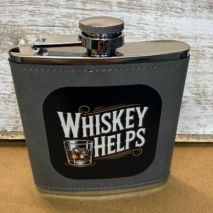 UV Printed Liquid Therapy 6 oz Flask