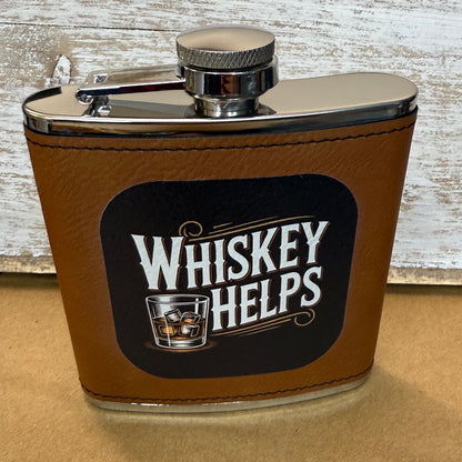 UV Printed Liquid Therapy 6 oz Flask