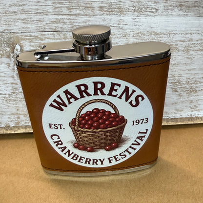 UV Printed Cranberry Fest 6 oz Flask