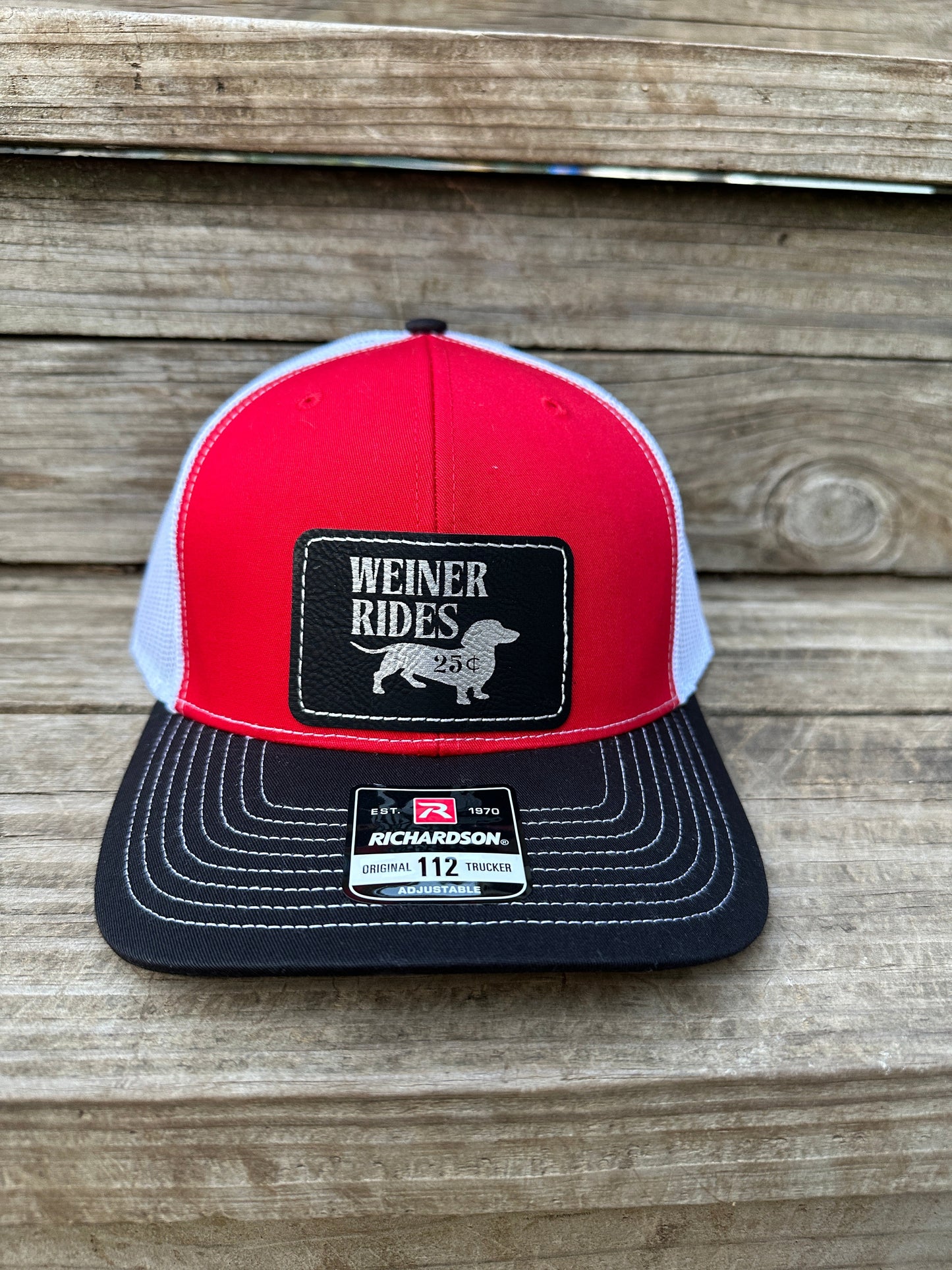 Weiner Rides Hat Men's Richardson 112 Trucker Hat