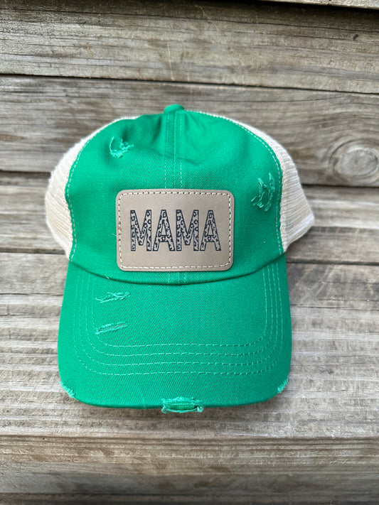 Leopard Mama Criss Cross Hat