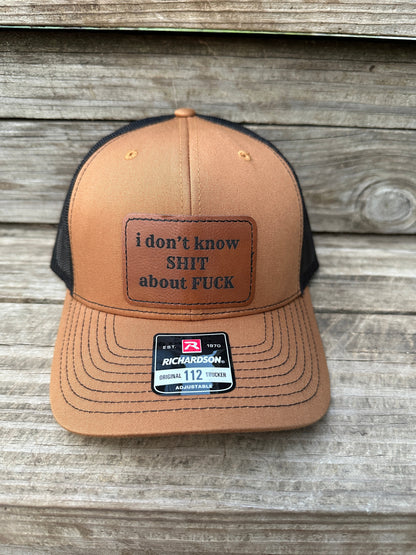 I Don't Know S*** About "F" Men's Richardson 112 Trucker Hat