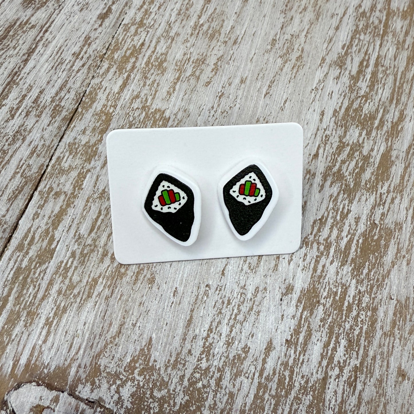 UV Printed Maki Minis Acrylic Stud Earrings