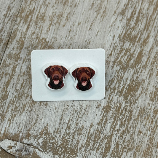 UV Printed Chocolate Charmers Acrylic Stud Earrings