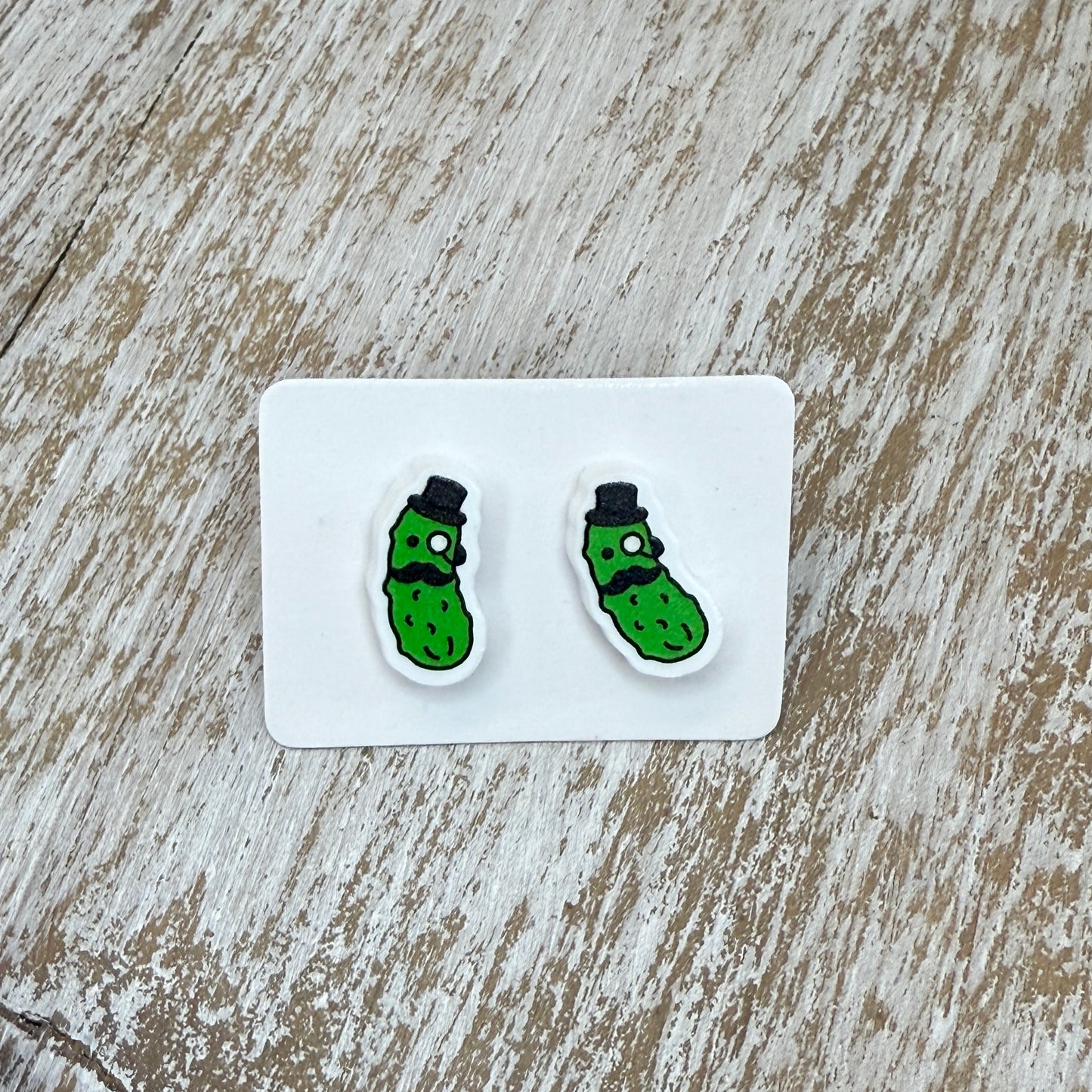 UV Printed Dapper Dills Acrylic Stud Earrings