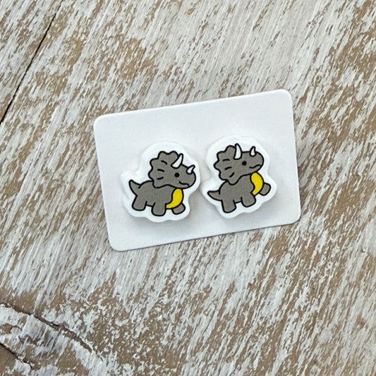 UV Printed Cretaceous Cuties Acrylic Stud Earrings