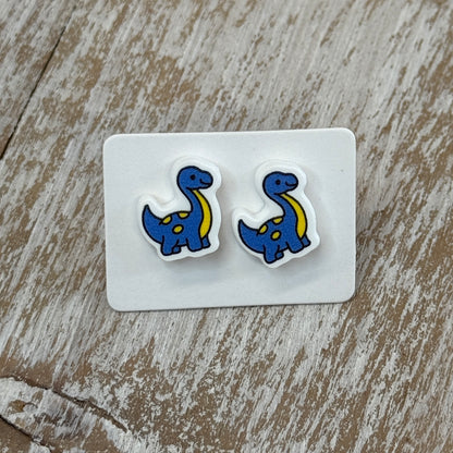 UV Printed Bronto Babies Acrylic Stud Earrings