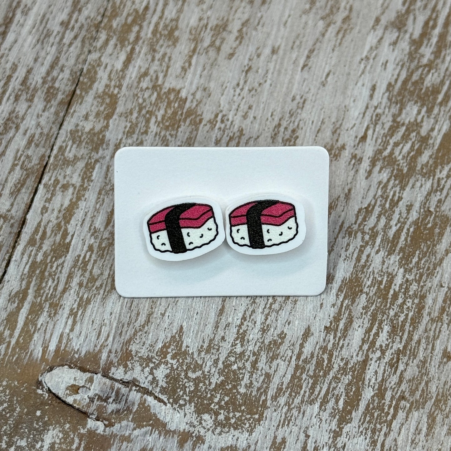UV Printed On a Roll Acrylic Stud Earrings