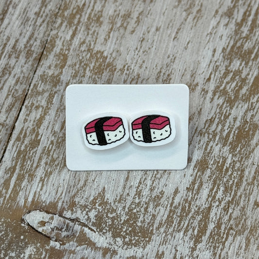 UV Printed On a Roll Acrylic Stud Earrings