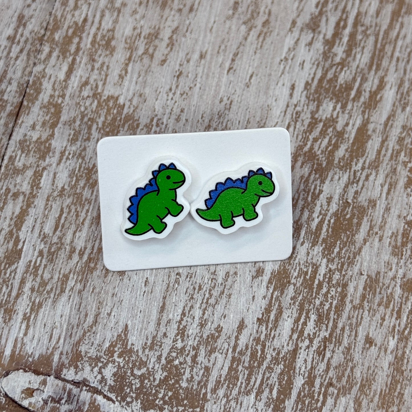 UV Printed Backplate Buddies Acrylic Stud Earrings