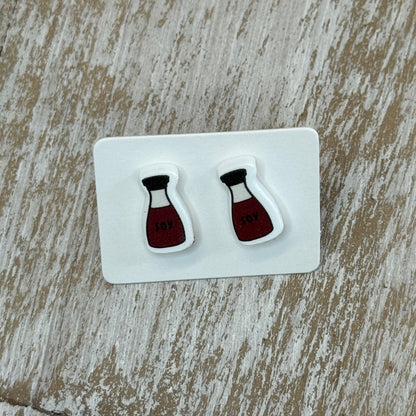 UV Printed Little Soymates Acrylic Stud Earrings