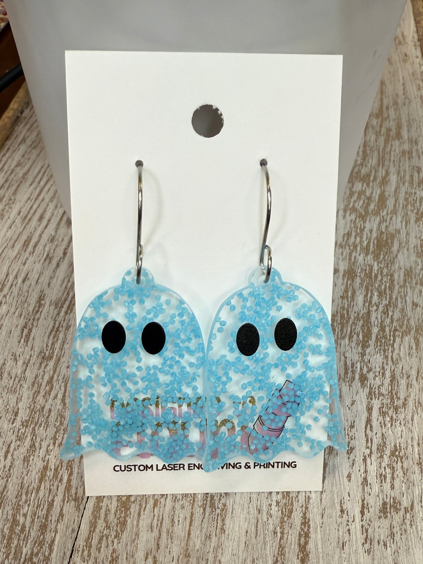 UV Printed Glown' and Ghoulin' Acrylic Dangle Earrings