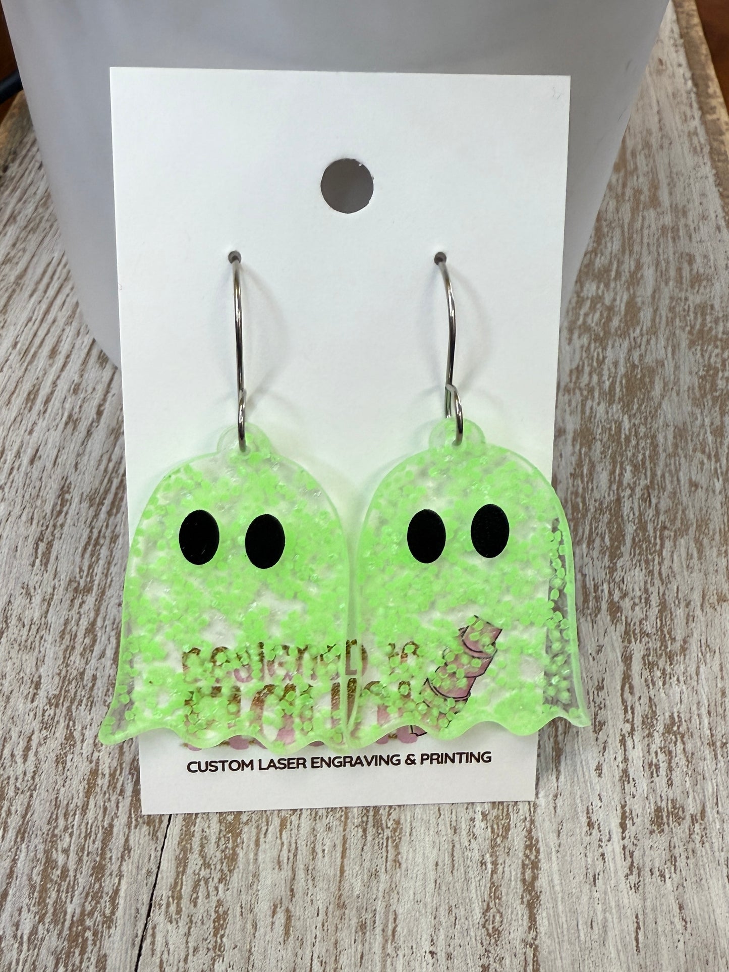 UV Printed Glown' and Ghoulin' Acrylic Dangle Earrings