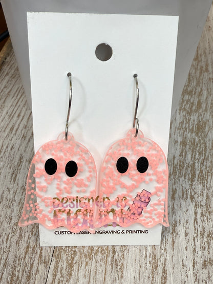 UV Printed Glown' and Ghoulin' Acrylic Dangle Earrings