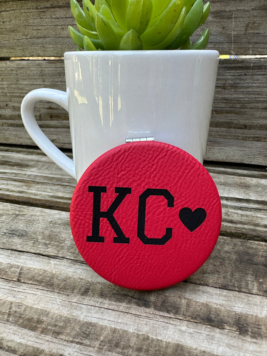 KC Heart Compact Mirror