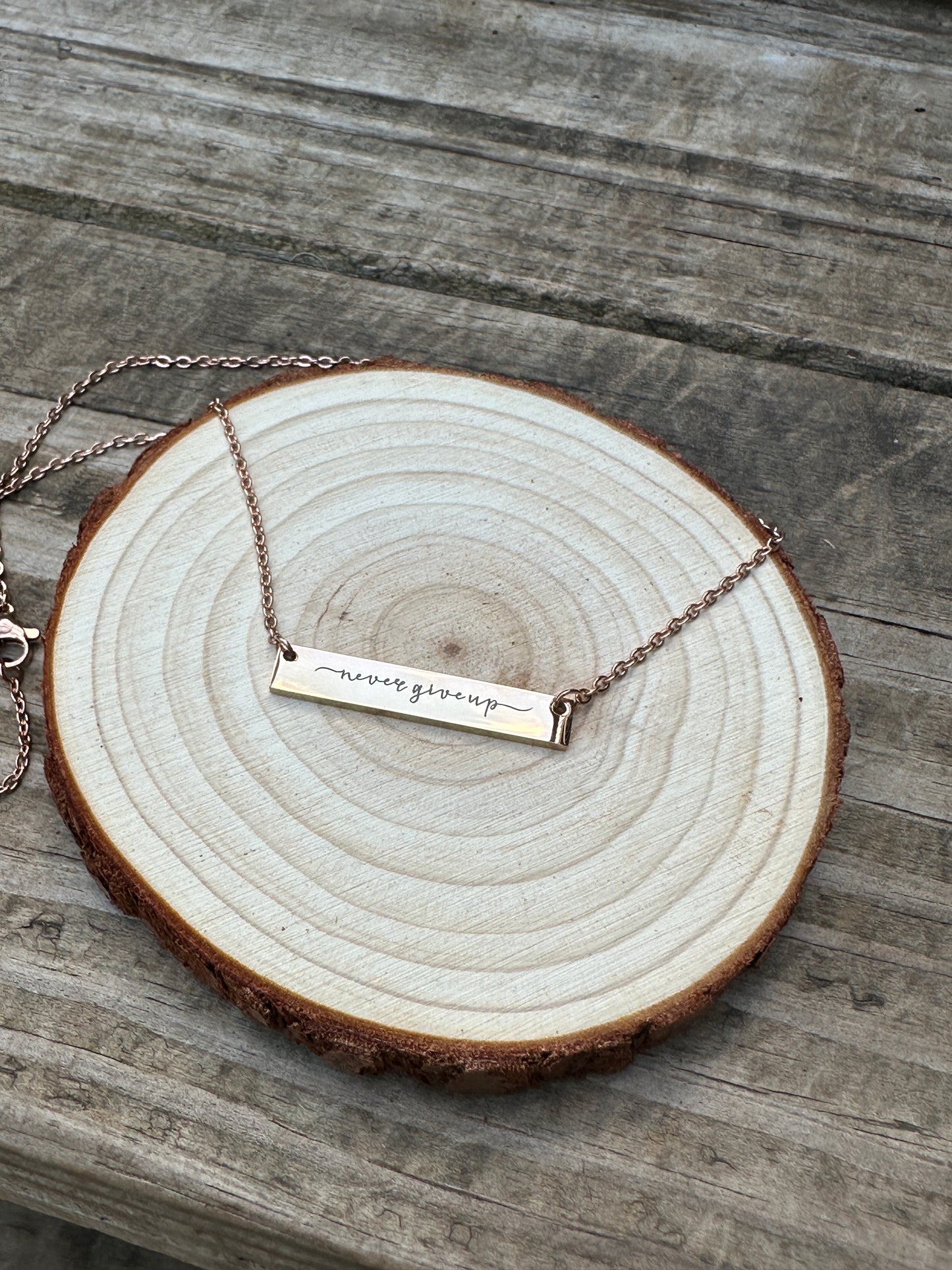 Never Give Up Necklace