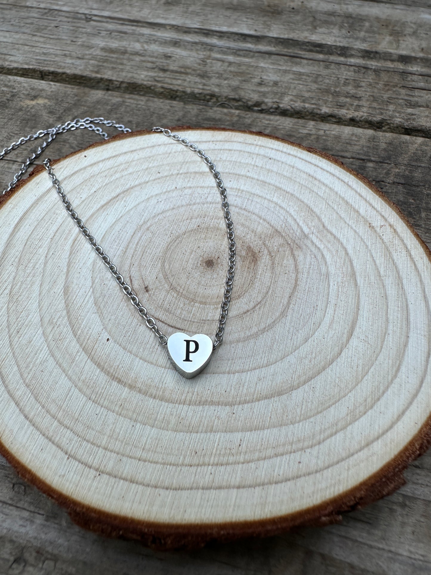 Heart Initials Necklace