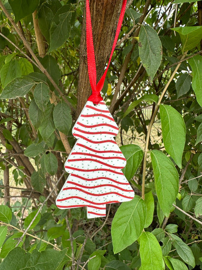 Christmas Tree Cake Ornament
