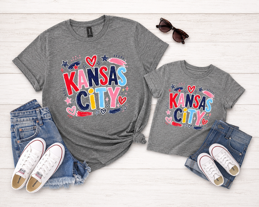 Colorful Kansas City Tee | KC Graphic Shirt