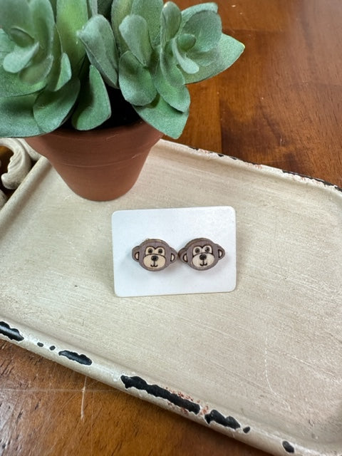 Monkey Face Studs