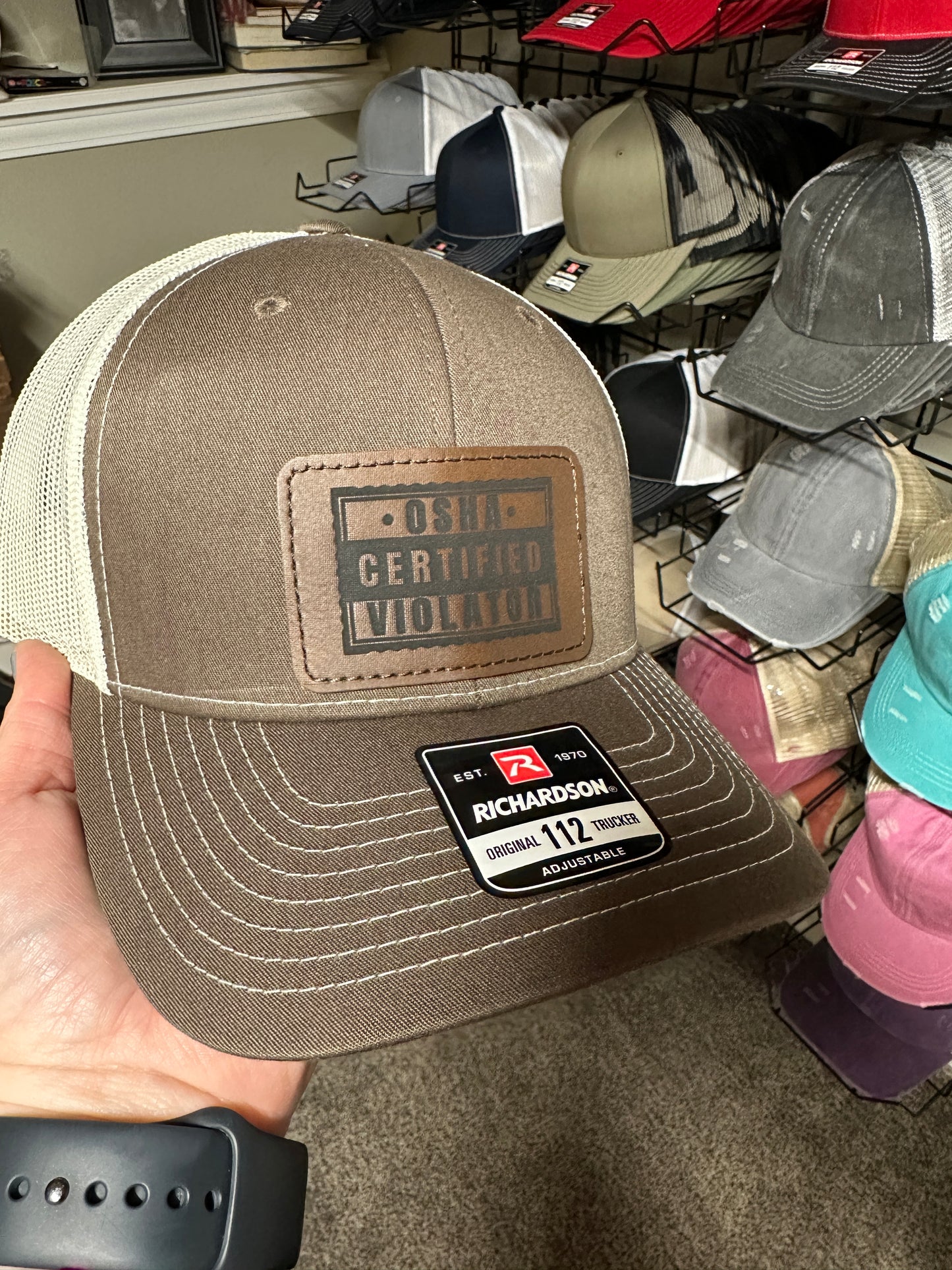 Certified Osha Violator Men's Richardson 112 Trucker Hat
