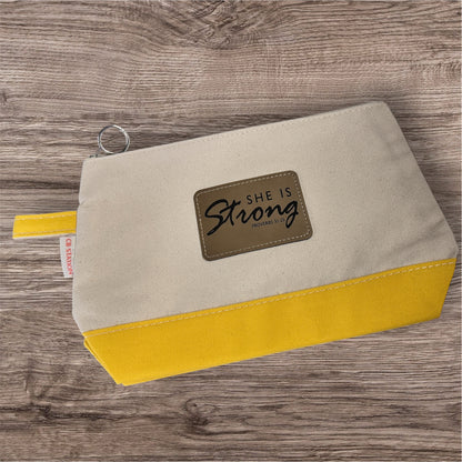 She Is Strong Cosmetic Bag