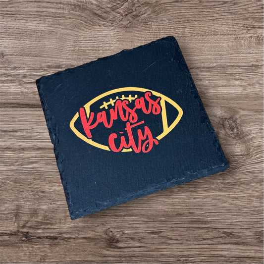 UV Printed Kansas City Football Slate Coaster