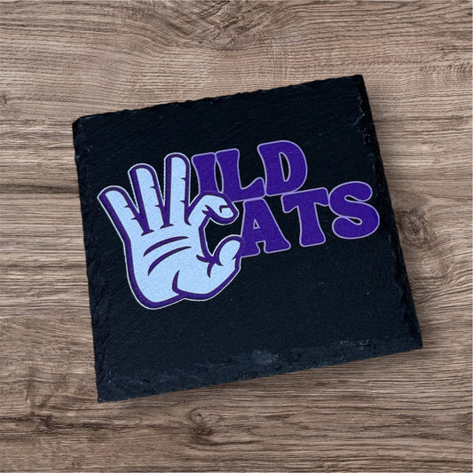 UV Printed Wildcats Slate Coaster