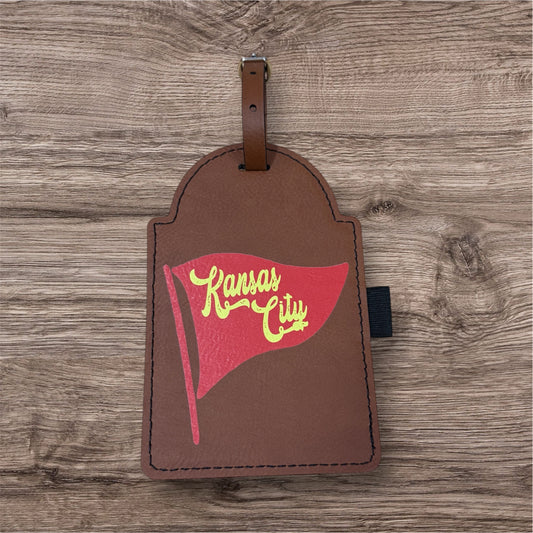 UV Printed Kansas City Pennant Golf Bag Tags