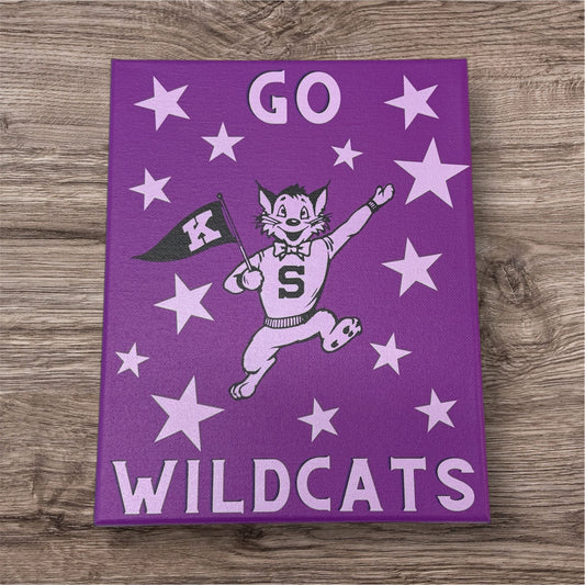 UV Printed Go Wildcats Canvas