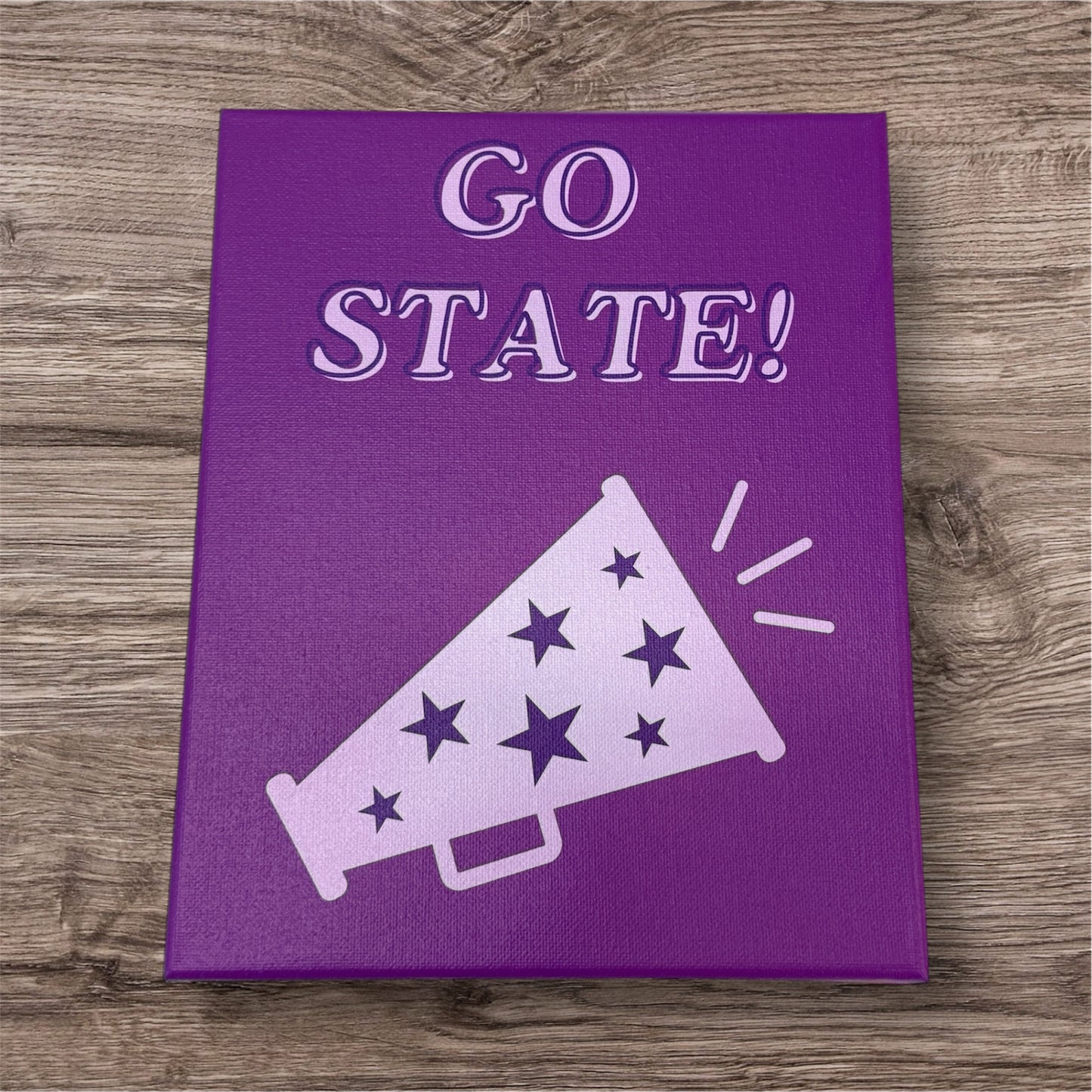 UV Printed Wildcats "Go State" Canvas