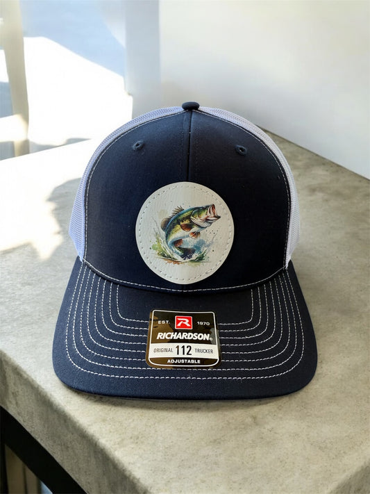 UV Printed Bass Men's Richardson 112 Trucker Hat