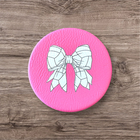UV Printed Volleyball Bow Compact Mirror