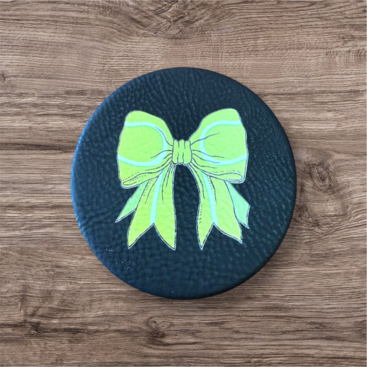 UV Printed Tennis Bow Compact Mirror