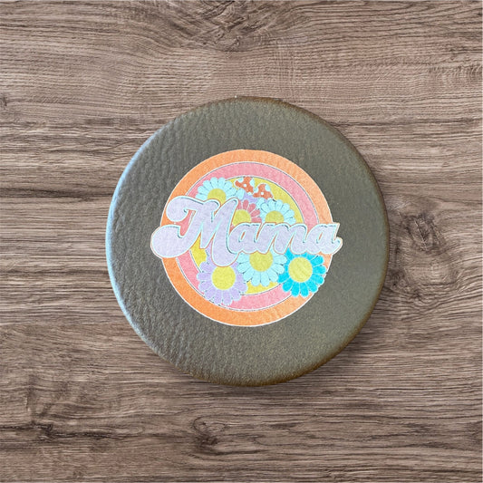 UV Printed Retro Mama Compact Mirror