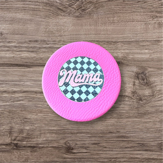 UV Printed Checkered Mama Compact Mirror