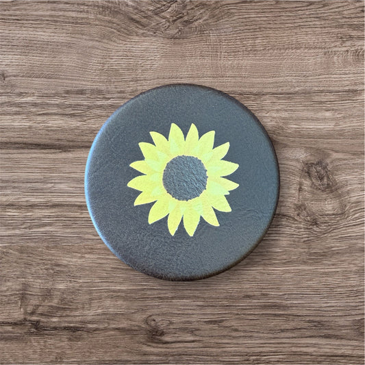 UV Printed Sunflower Compact Mirror