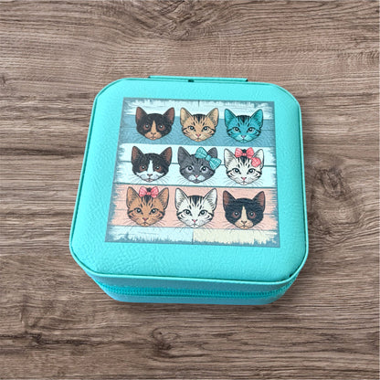 UV Printed Fancy Felines Jewelry Box