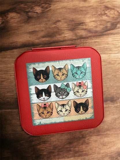 UV Printed Fancy Felines Jewelry Box